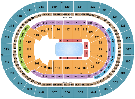 KeyBank Center Disney On Ice Seating Chart