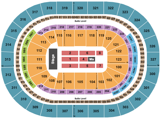 KeyBank Center Disney On Ice Seating Chart